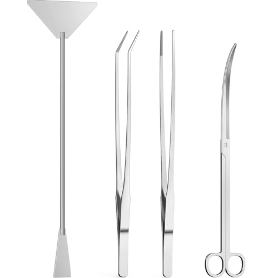 Planted Aquarium Algae - 4Pcs Aquascaping Tools, Aquascape Kit, Long