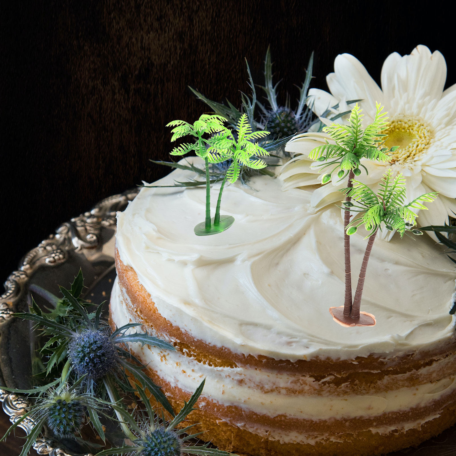 Aquarium Planted Setup - 12Pcs Tree Decoration for Birthday Cake