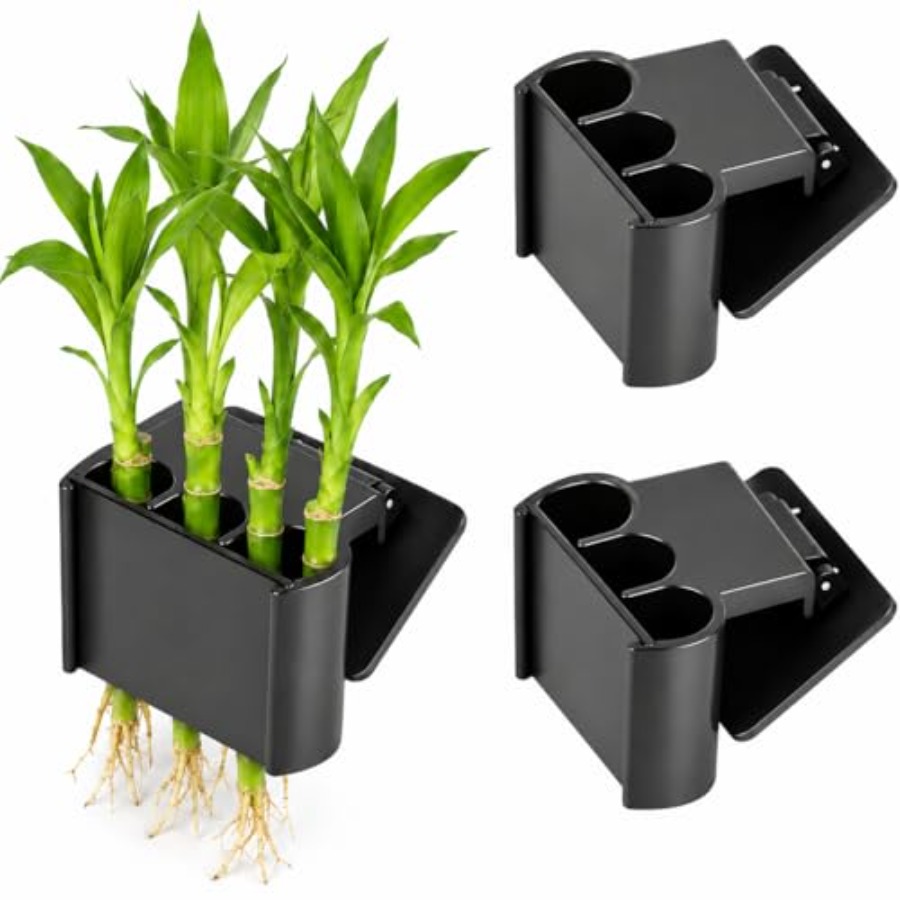 Aquarium Plant In Pot - 2 Pack Upgraded Aquarium Plant Holder,