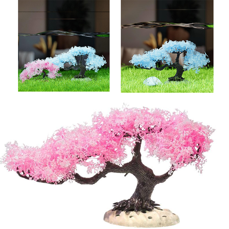 Planted Aquarium Media - New Simulated Tree Aquarium Decoration Fish