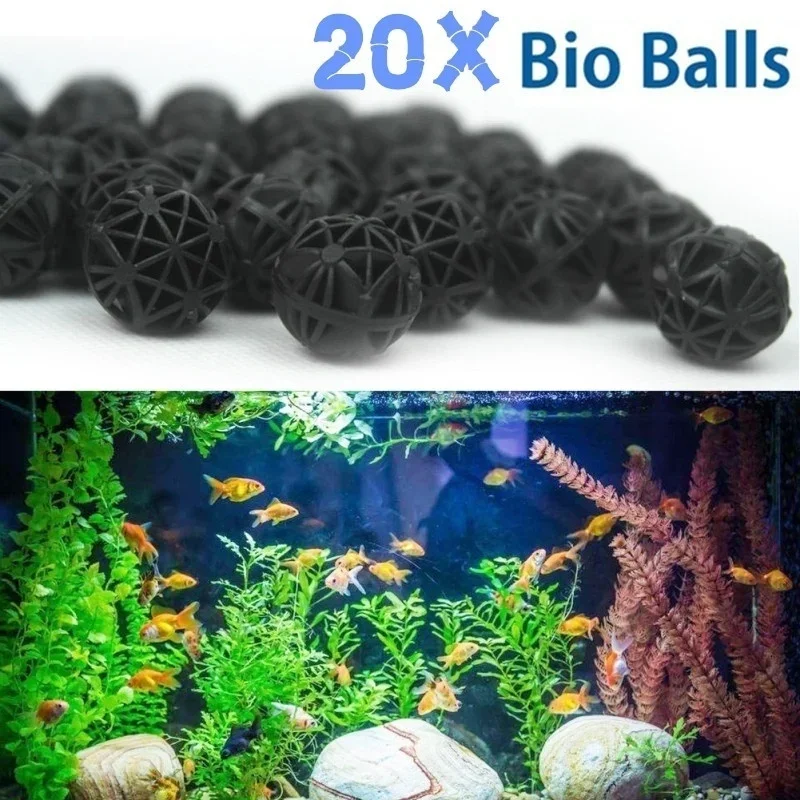 Aquarium For Planted Tank - 20Pcs 16mm Aquarium Bio Balls Filter