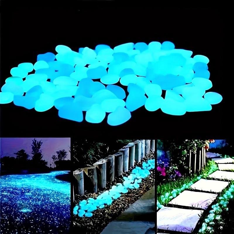 100pcs Glow In The Dark Pebble – Aquarium Plant In Pot recenzja i cena