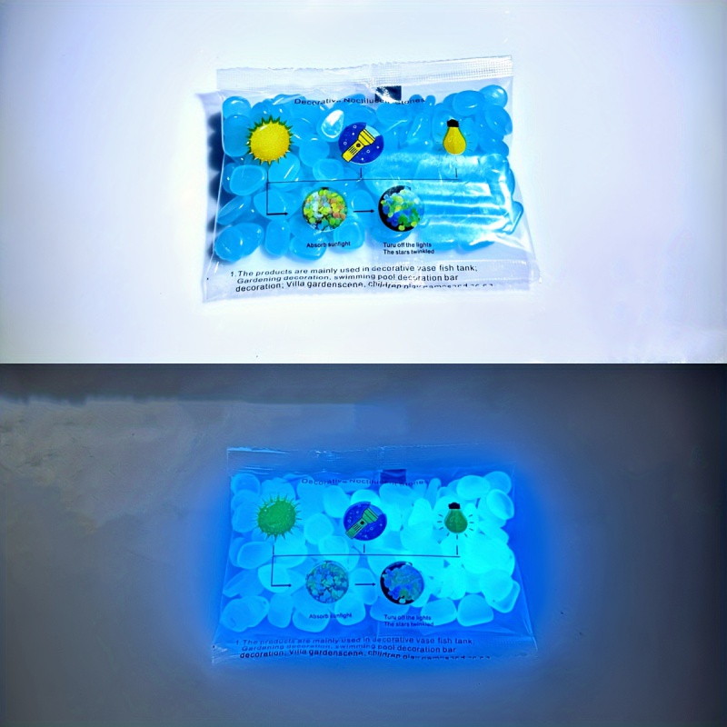100pcs Glow In The Dark Pebble – Aquarium Plant In Pot recenzja i cena