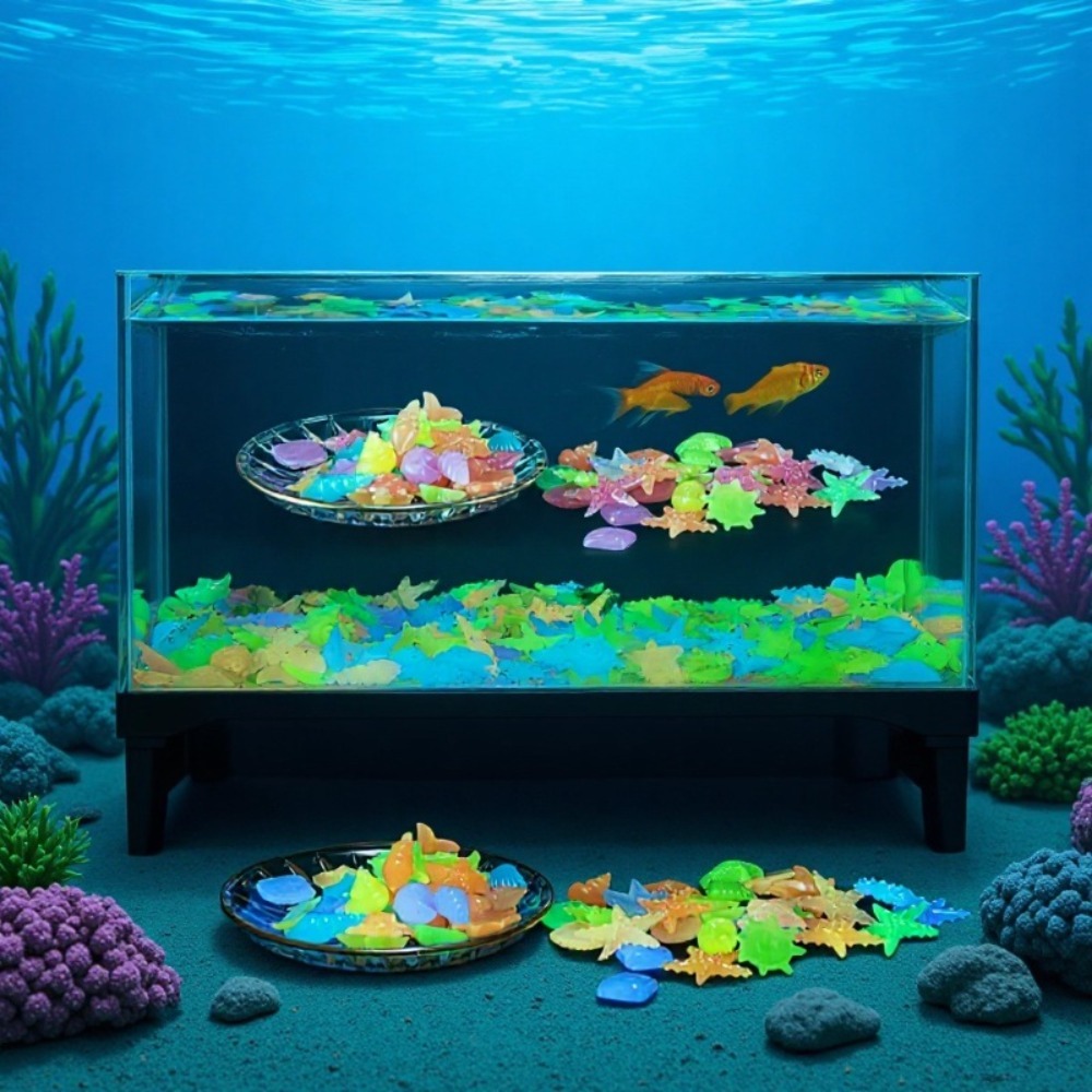Glowing Luminous Ocean Stones  – Aquarium Plant In Pot recenzja i cena