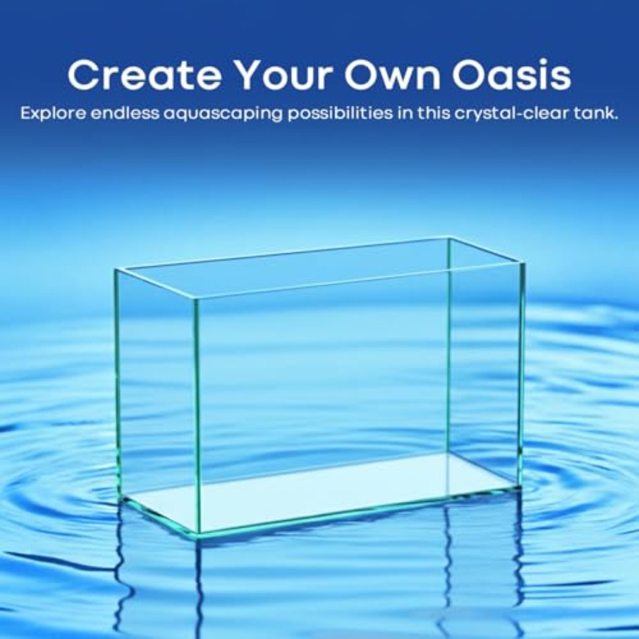 Glass Fish Tank Open-Back Lid  – Aquarium For Planted Tank recenzja i cena
