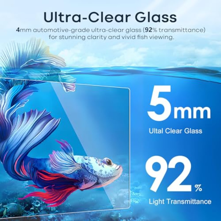 Glass Fish Tank Open-Back Lid  – Aquarium For Planted Tank recenzja i cena