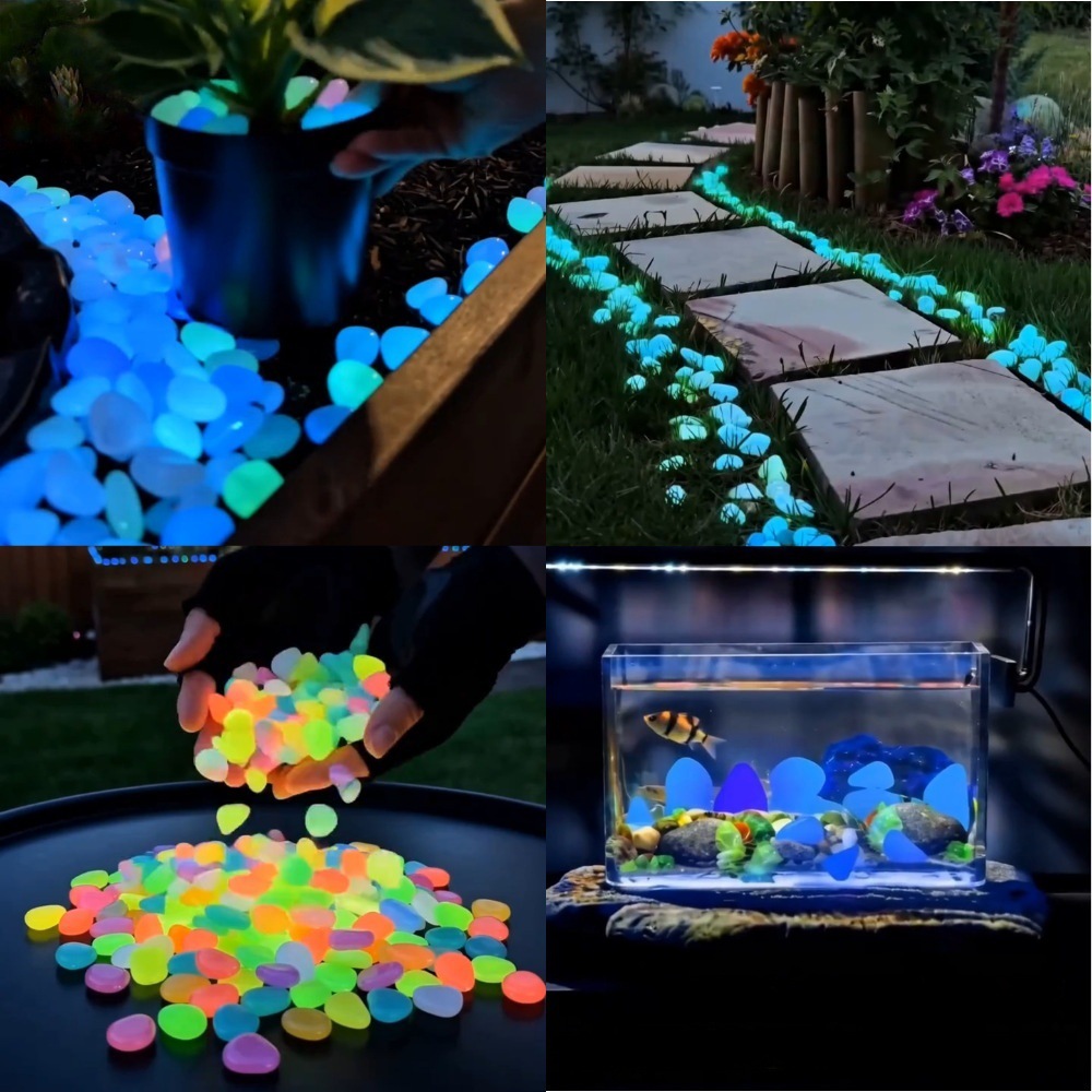 Colorful Glow In The Dark Lumi – Aquarium Plant In Pot recenzja i cena