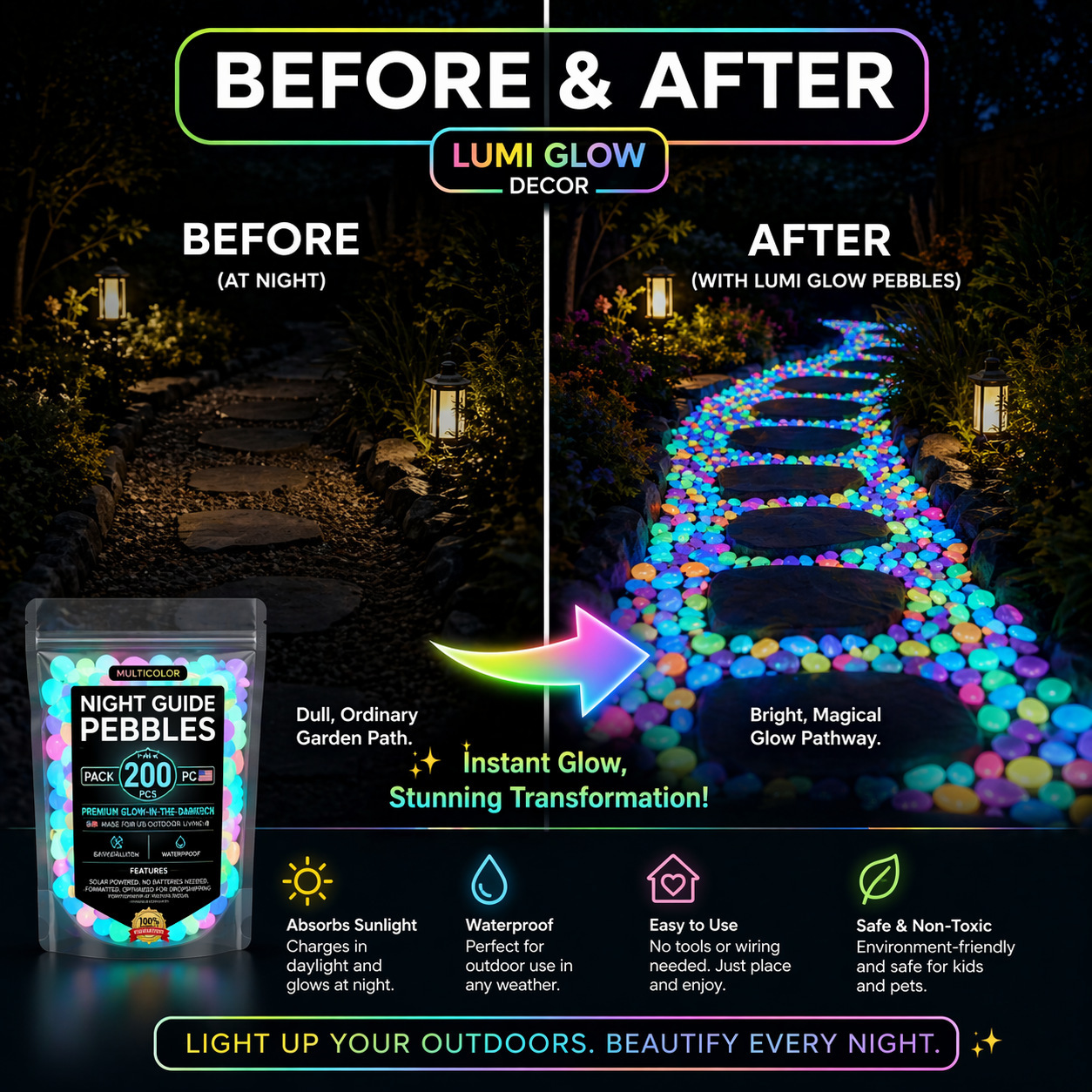 Colorful Glow In The Dark Lumi – Aquarium Plant In Pot recenzja i cena