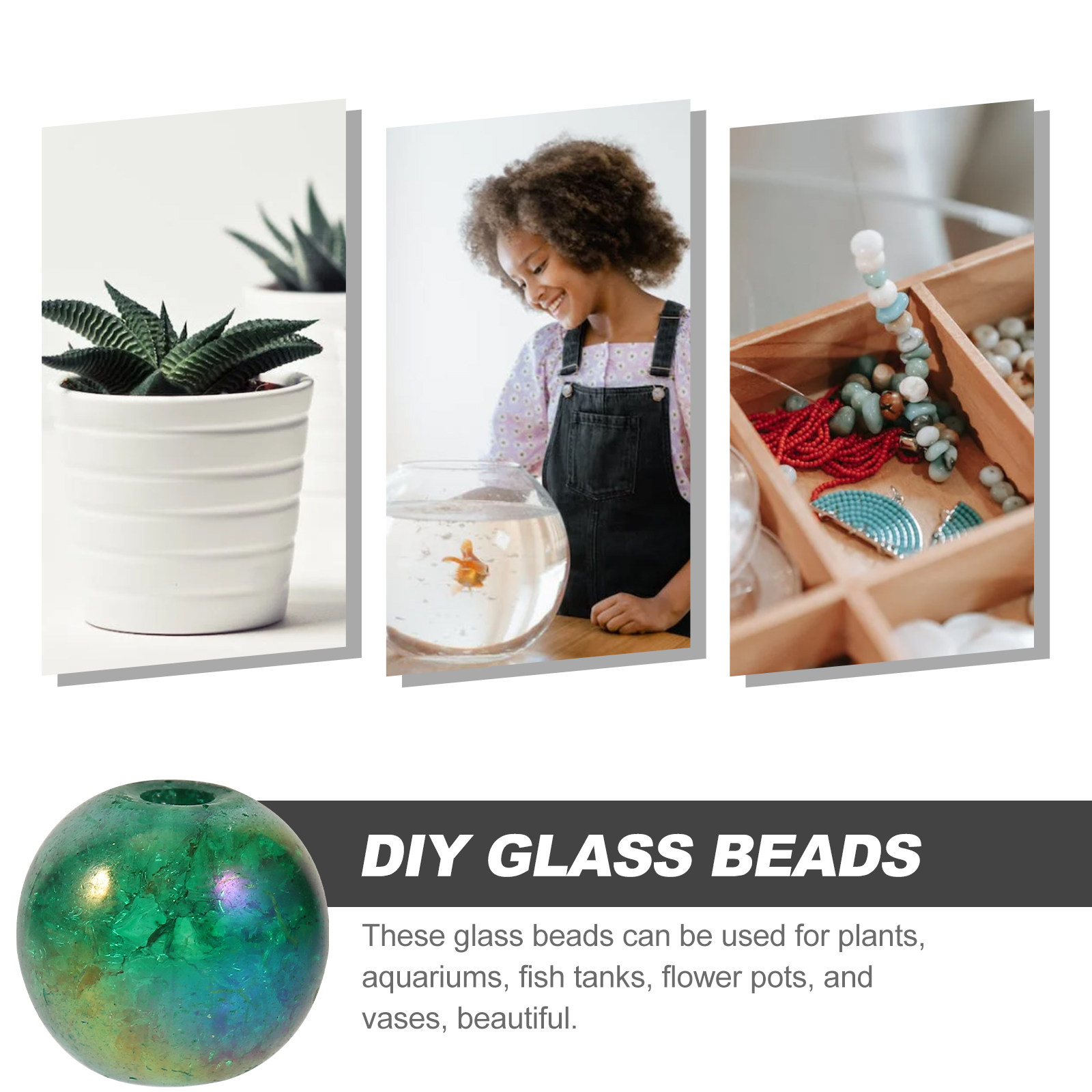 50Pcs Glass Beads Vase Filler  – Aquarium For Planted Tank recenzja i cena
