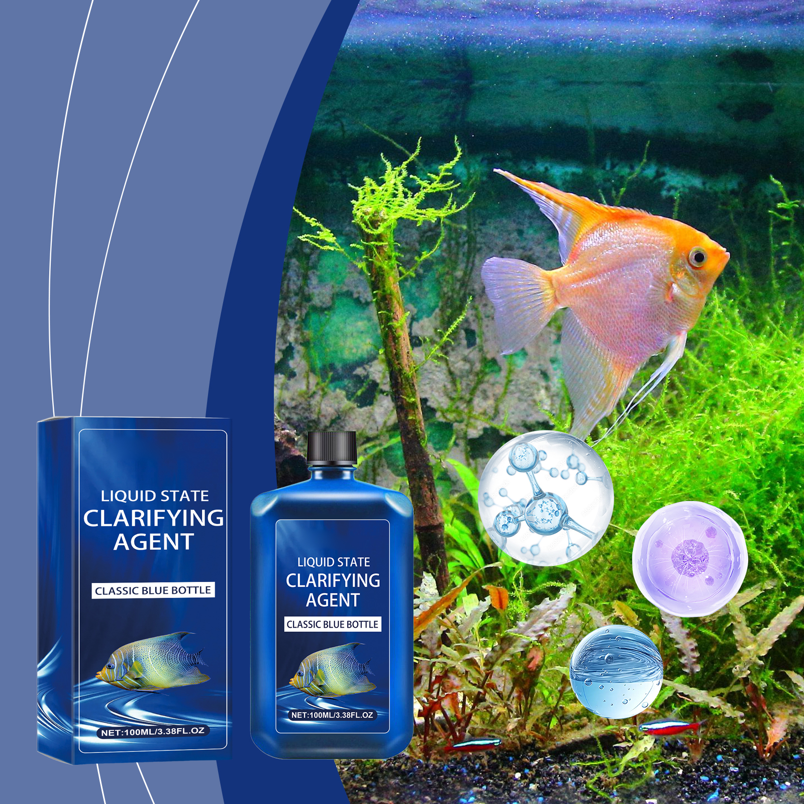 1pc 100ml Aquarium Water Clari – Planted Aquarium Algae recenzja i cena