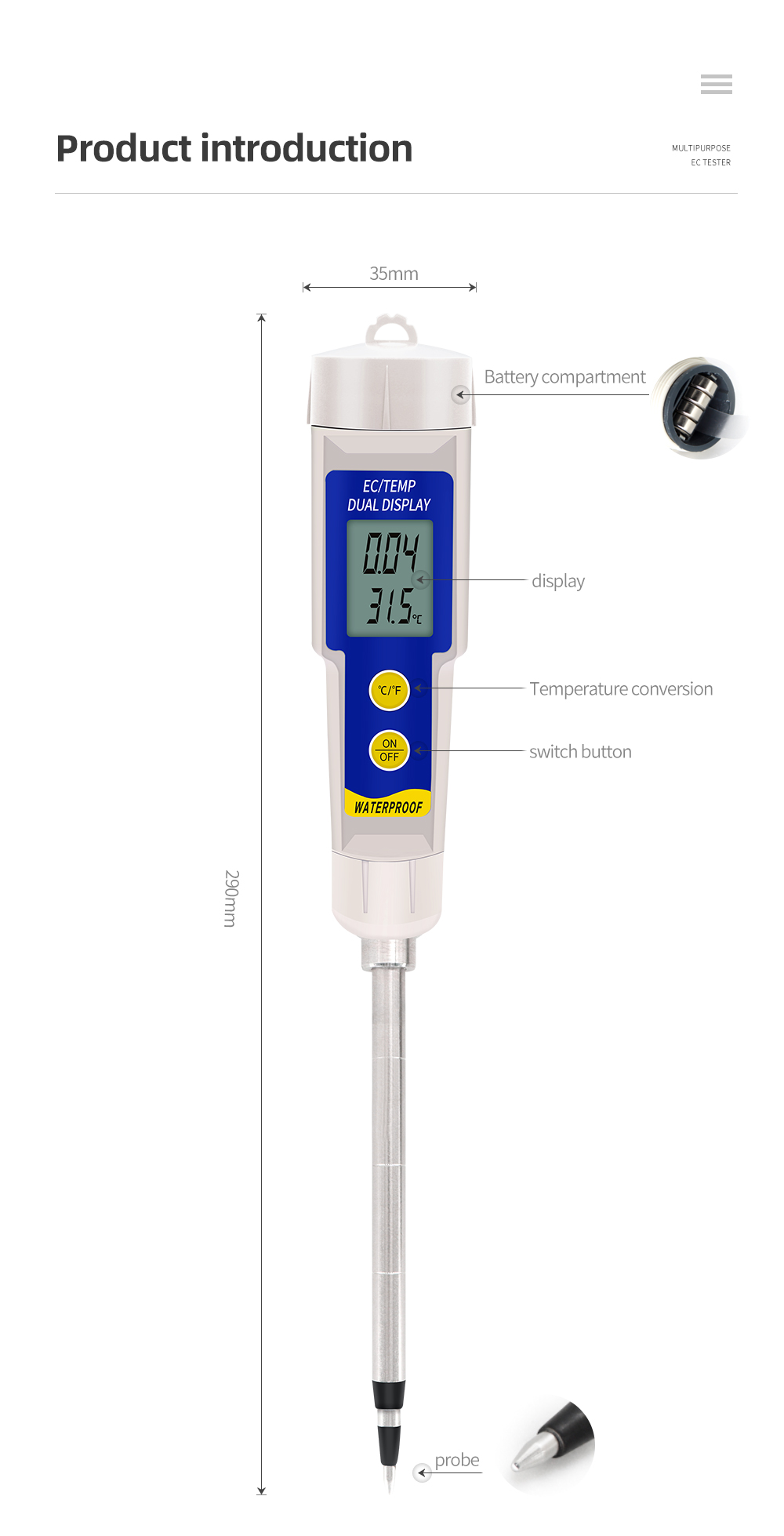 EC-315 2 in 1 Soil EC Tester M – Aquarium Plant Lab recenzja i cena