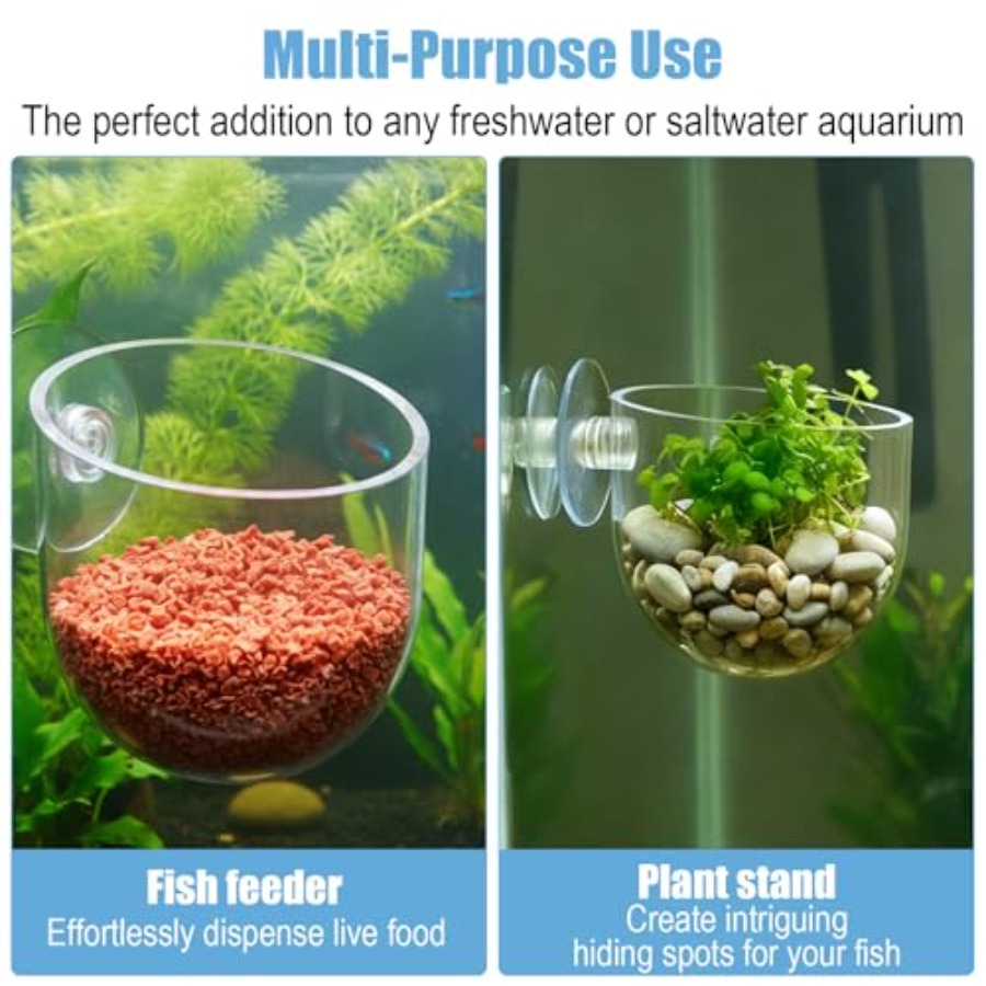 3 Pack Clear Fish Tank Plant H – Aquarium Plant In Pot recenzja i cena
