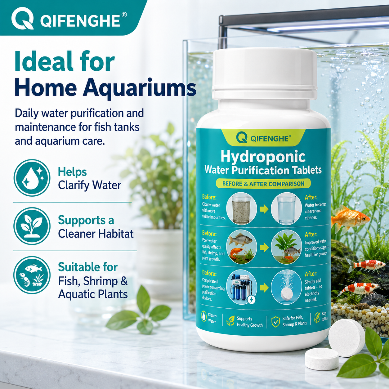 No Electricity Water Cleaner T – Aquarium Plant In Pot recenzja i cena